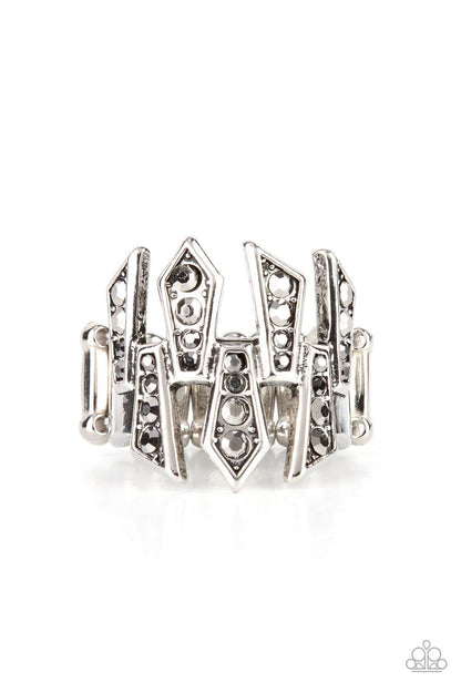 Juxtaposed Jewels Silver Ring - Jewelry by Bretta