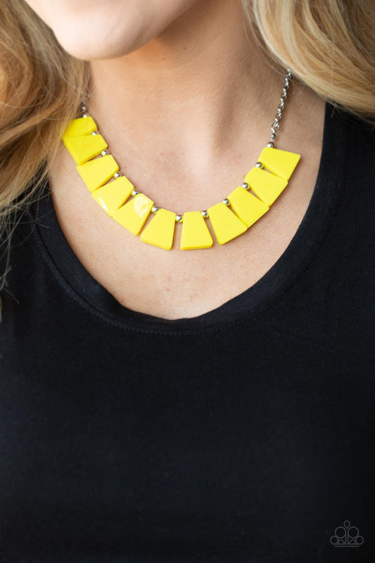 Vivaciously Versatile Yellow Necklace - Jewelry by Bretta