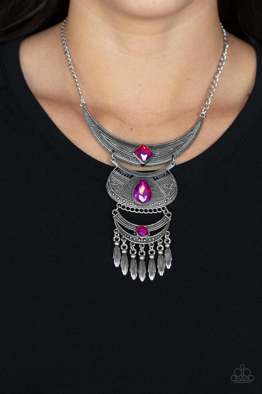 Lunar Enchantment Pink Necklace - Jewelry by Bretta