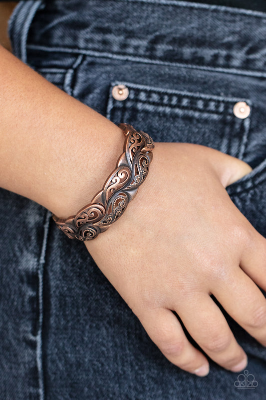 Paisley Portico Copper Bracelet - Jewelry by Bretta