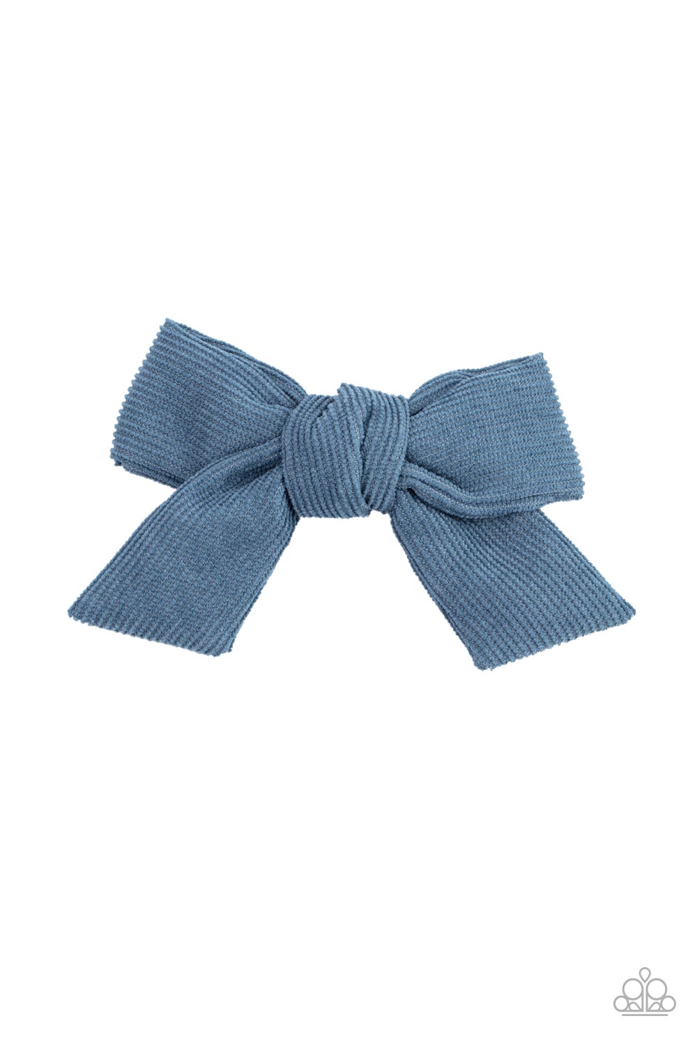 Corduroy Cowgirl Blue Hair Bow - Jewelry by Bretta