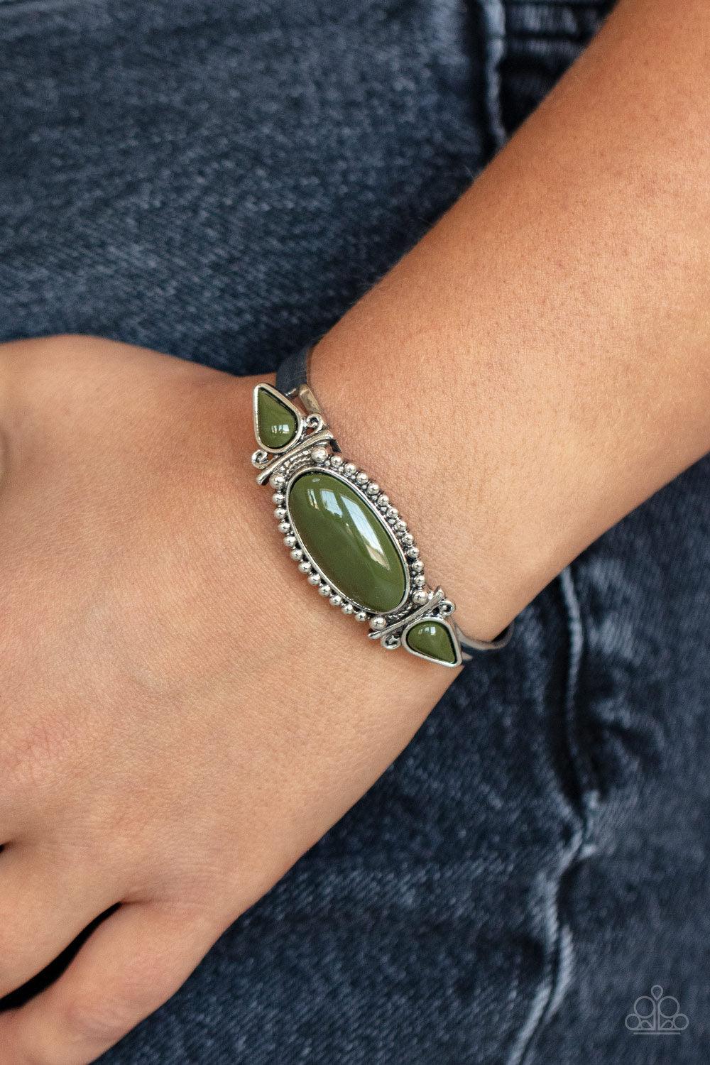 Tribal Trinket Green Bracelet - Jewelry by Bretta