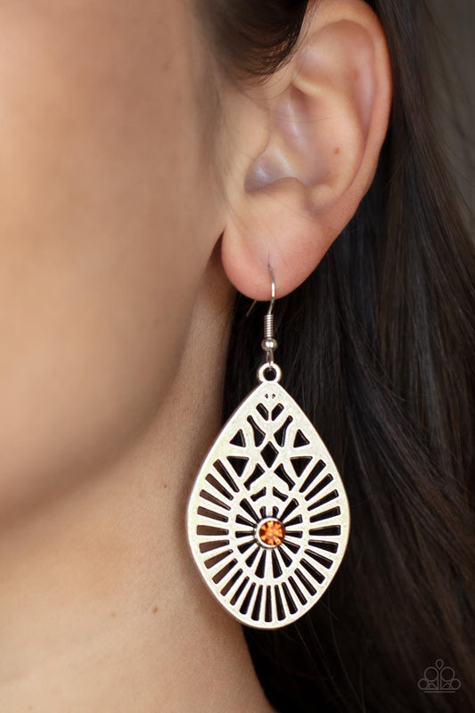  Modern Mural Brown Earrings - Jewelry by Bretta