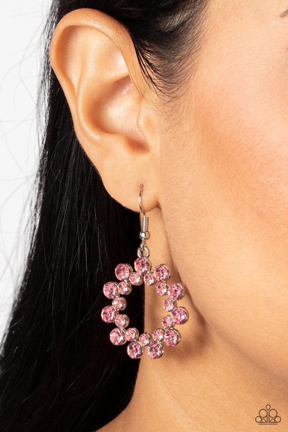 Champagne Bubbles Pink Earrings - Jewelry by Bretta