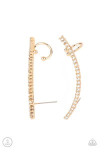 Sleekly Shimmering Gold Earrings - Jewelry by Bretta