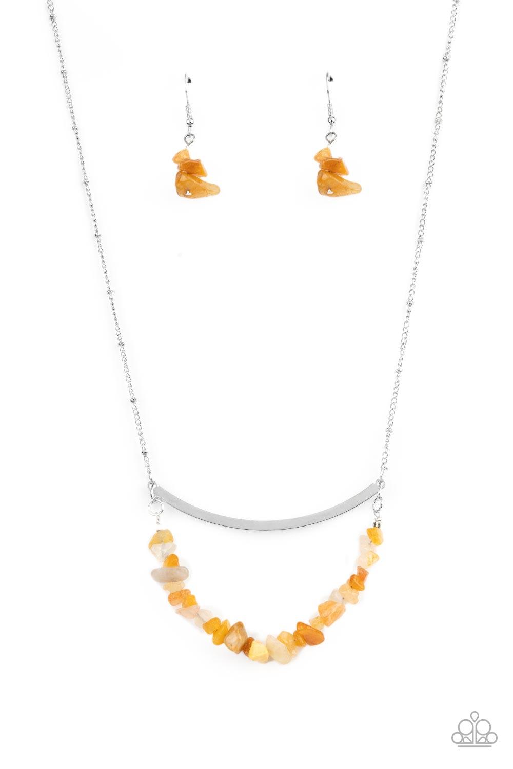 Pebble Prana Yellow Necklace - Jewelry by Bretta