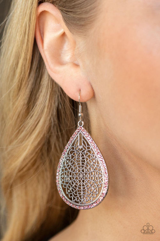 Fleur de Fantasy Pink Earrings - Jewelry by Bretta