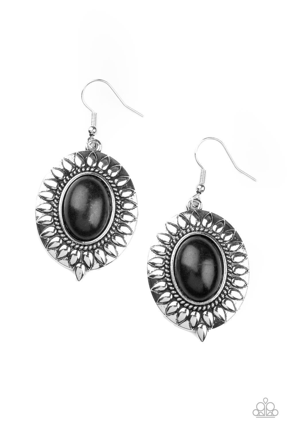 Mesa Garden Black Earrings - Jewelry by Bretta