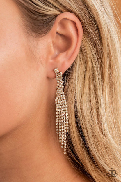 Cosmic Candescence Gold Earrings - Jewelry by Bretta