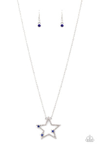 I Pledge Allegiance to the Sparkle Blue Necklace - Jewelry by Bretta