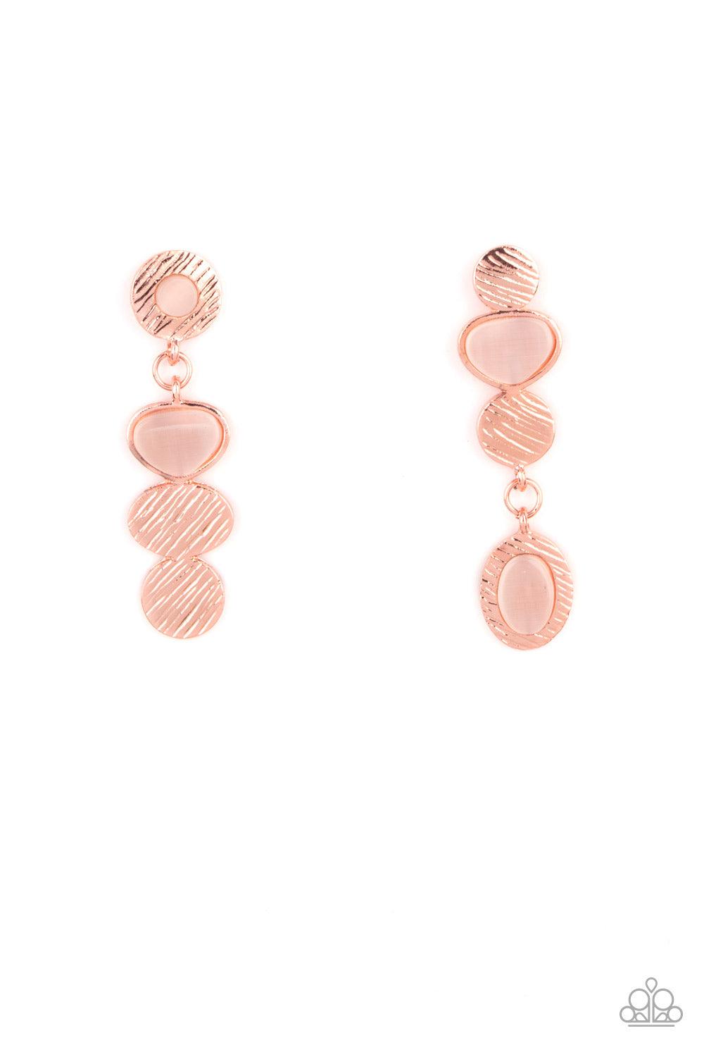 Asymmetrical Appeal Copper Earrings - Jewelry by Bretta