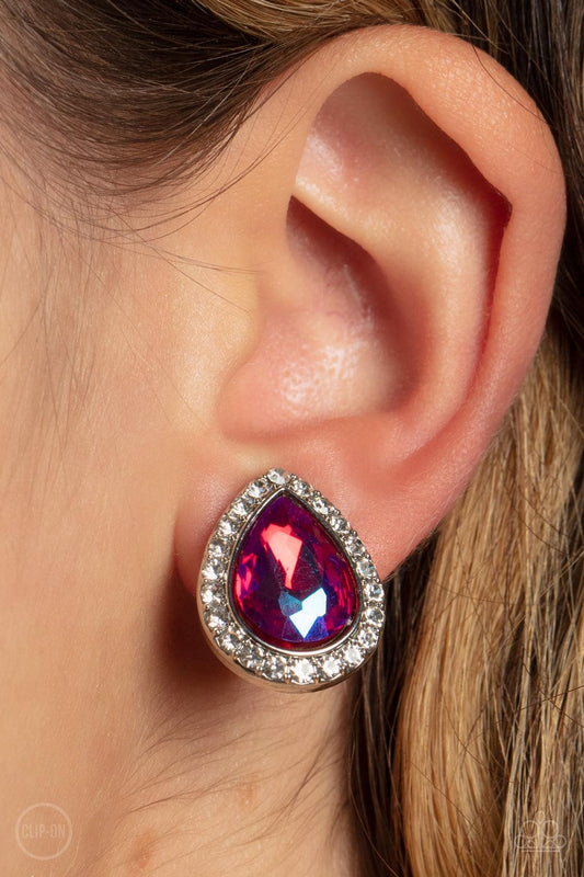 Cosmic Castles Pink Clip On Earrings - Jewelry by Bretta