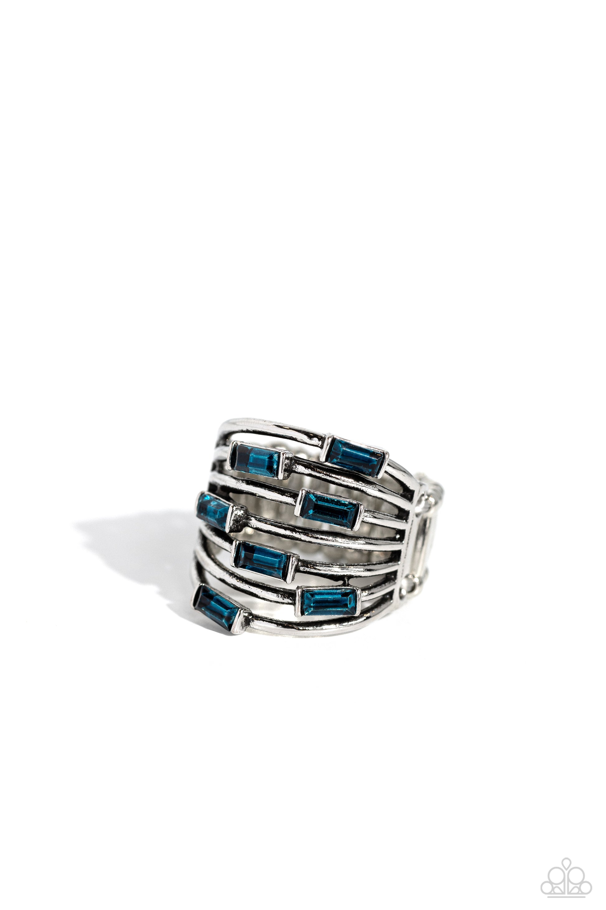 Exceptional Edge Blue Ring - Jewelry by Bretta
