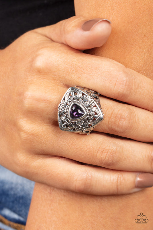 Charismatic Couture Purple Ring - Jewelry by Bretta