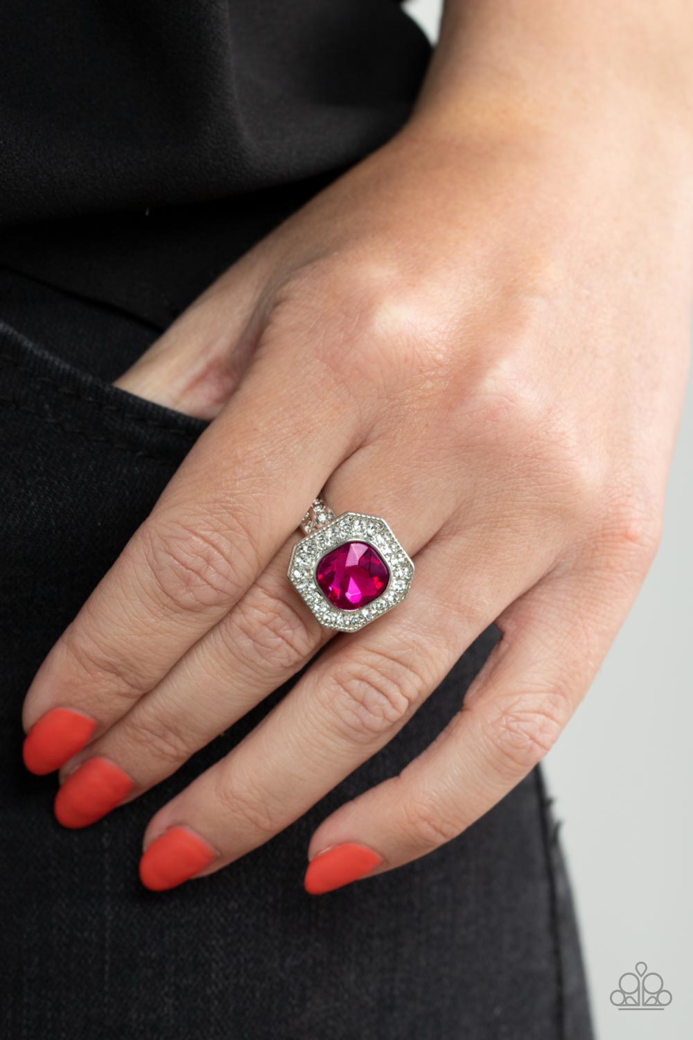 Hold Your Crown High Pink Ring - Jewelry by Bretta