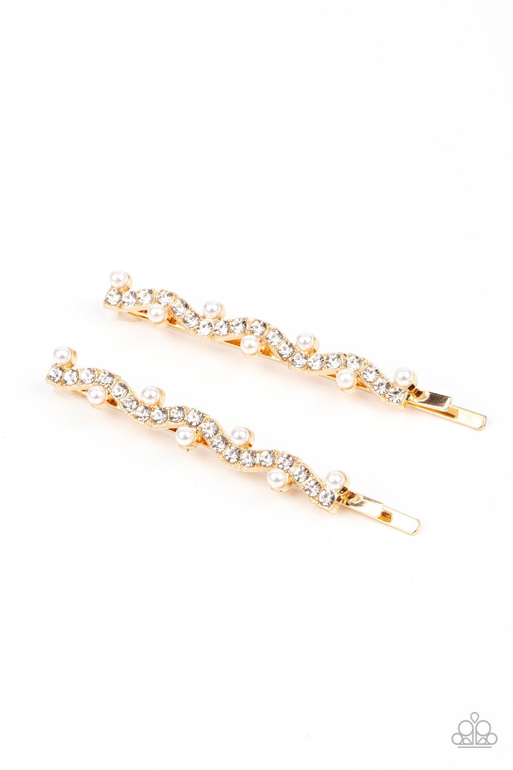 Ballroom Banquet Gold Hair Clip - Jewelry by Bretta