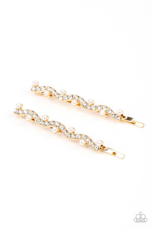 Ballroom Banquet Gold Hair Clip - Jewelry by Bretta