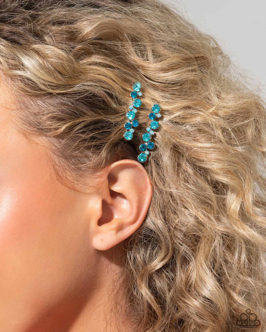 Bubbly Ballroom Blue Hair Clip - Jewelry by Bretta