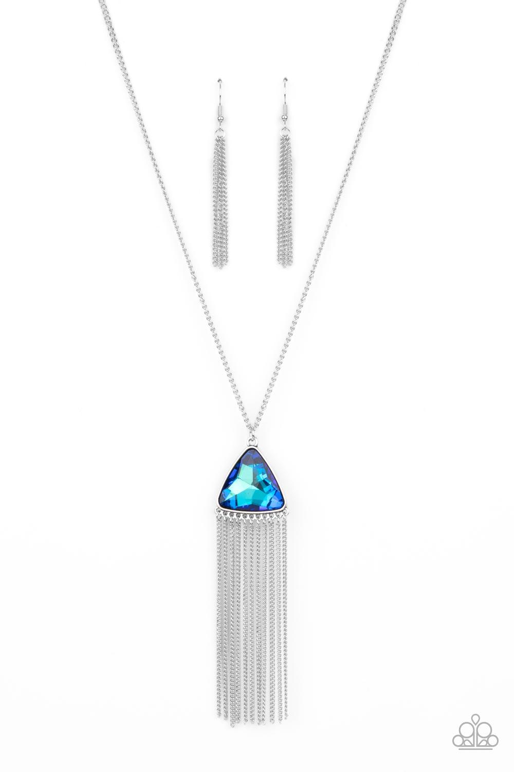 Proudly Prismatic Blue Necklace - Jewelry by Bretta