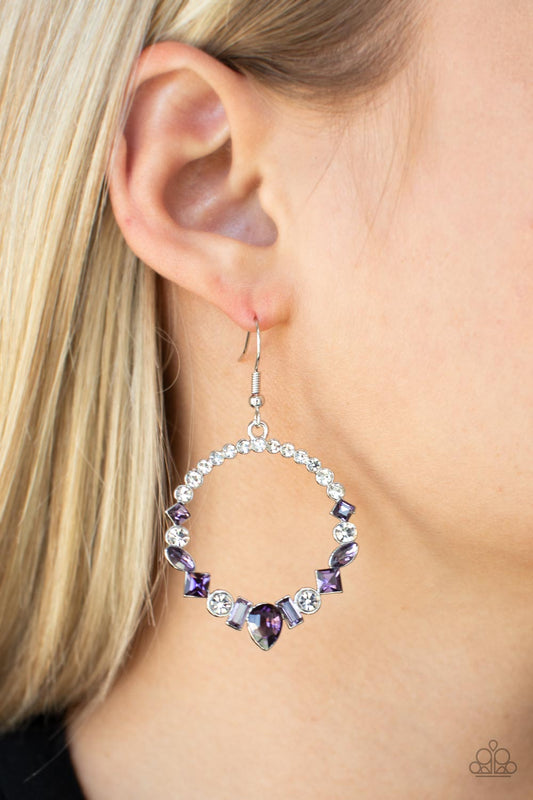 Revolutionary Refinement Purple Earrings - Jewelry by Bretta