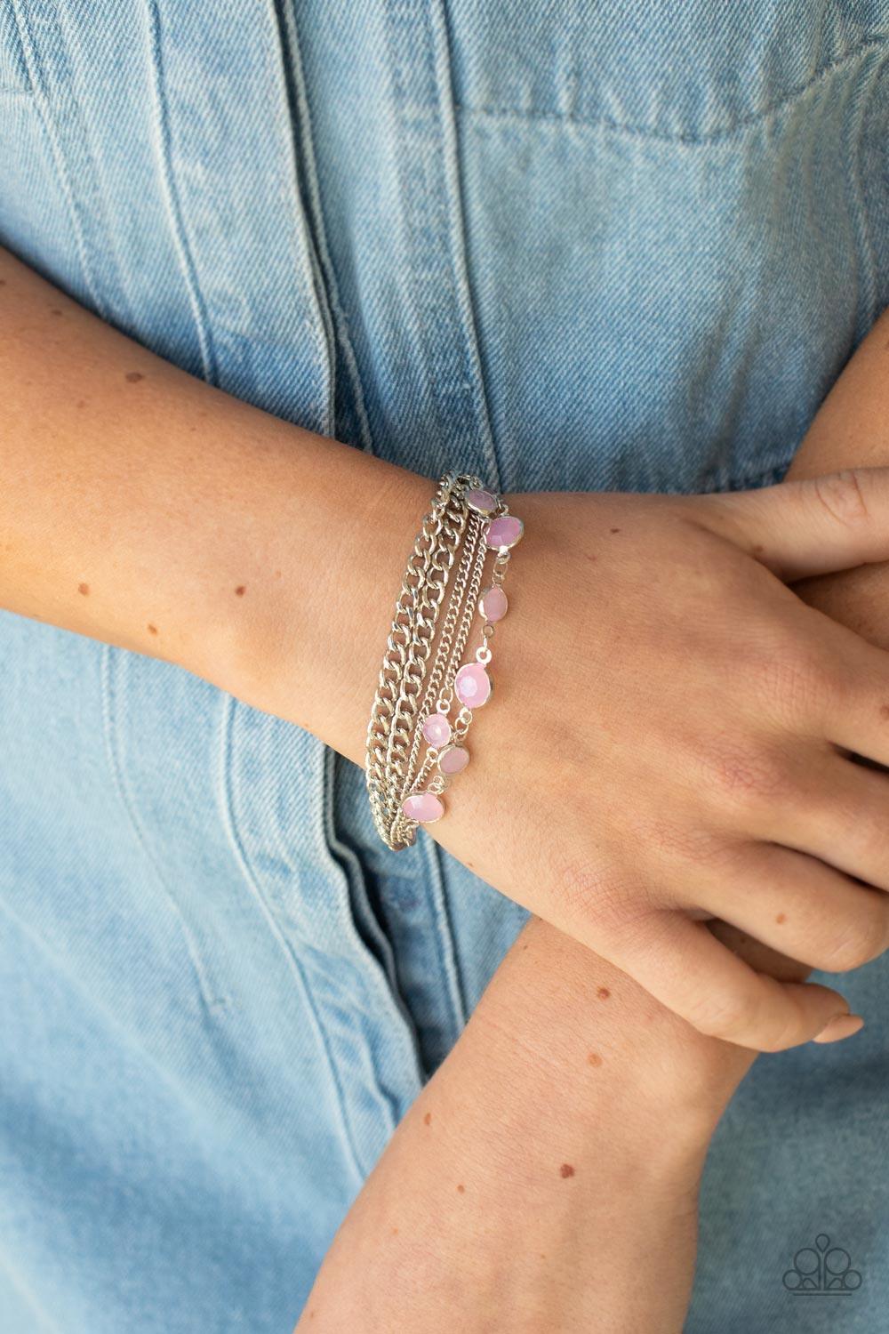 Glossy Goddess Pink Bracelet - Jewelry by Bretta