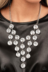Spotlight Stunner White Necklace - Jewelry by Bretta