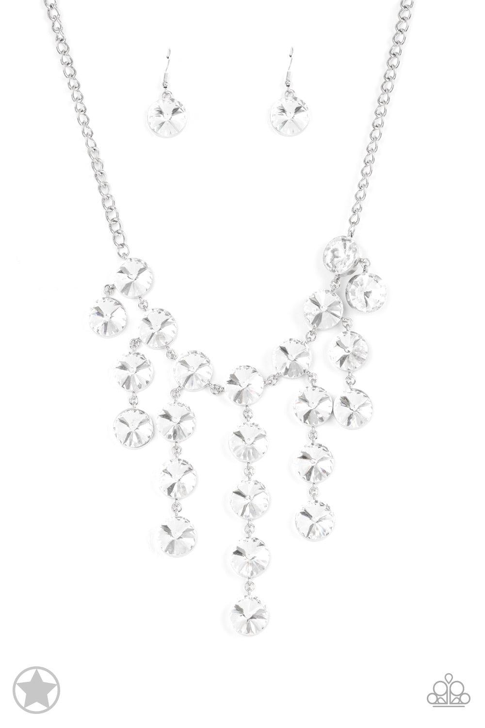 Spotlight Stunner White Necklace - Jewelry by Bretta