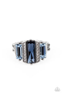 A GLITZY Verdict Blue Ring - Jewelry by Bretta