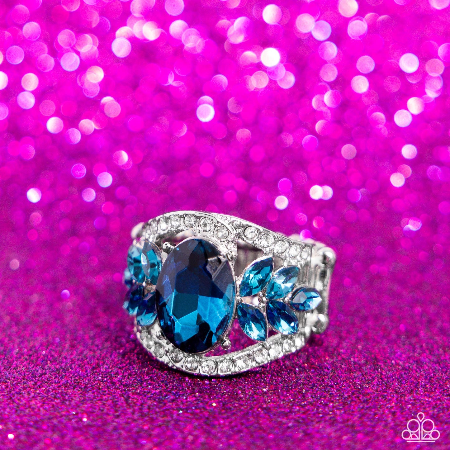 Cosmic Clique Blue Ring - Jewelry by Bretta