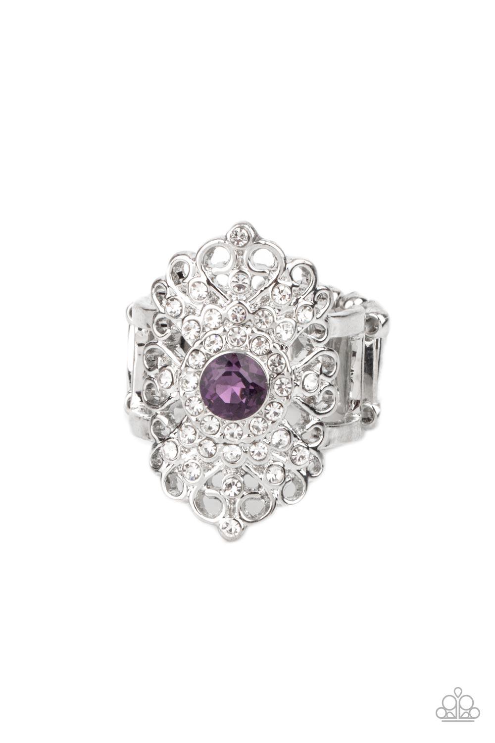 Dining with Royalty Purple Ring - Jewelry by Bretta