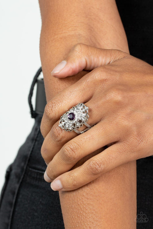 Dining with Royalty Purple Ring - Jewelry by Bretta