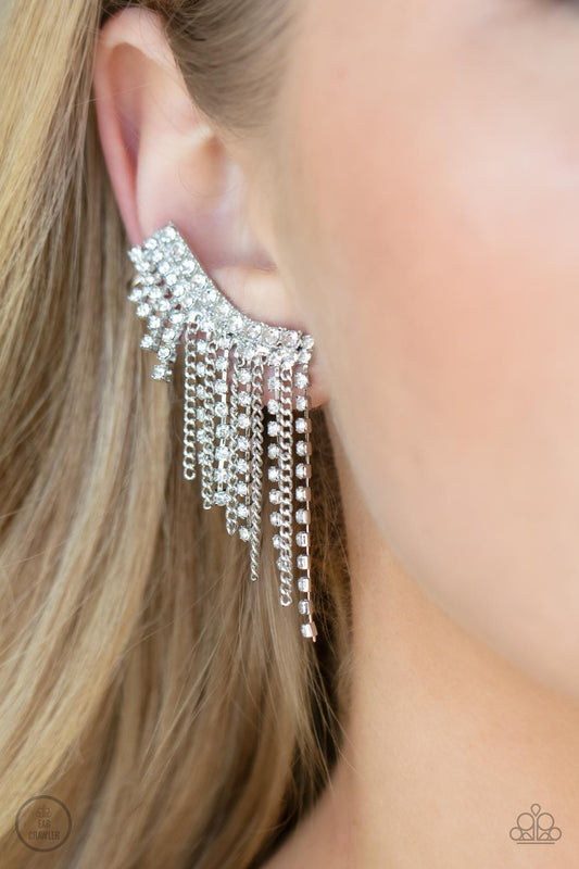 Thunderstruck Sparkle White Earrings - Jewelry by Bretta