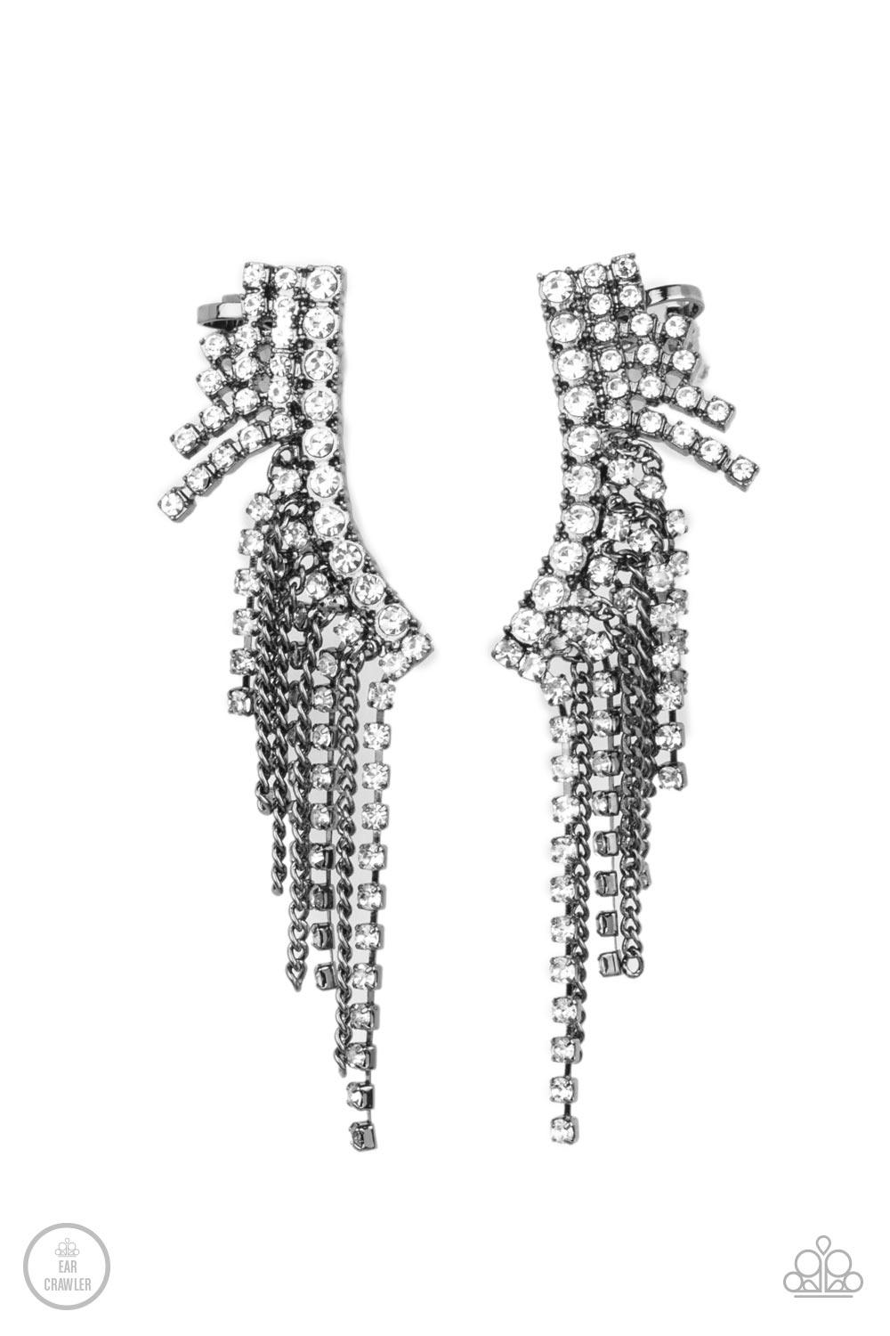 Thunderstruck Sparkle Black Earrings - Jewelry by Bretta