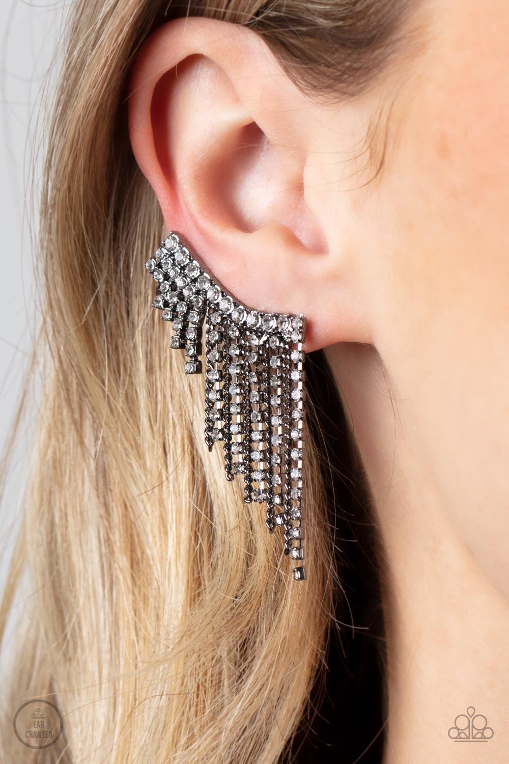 Thunderstruck Sparkle Black Earrings - Jewelry by Bretta