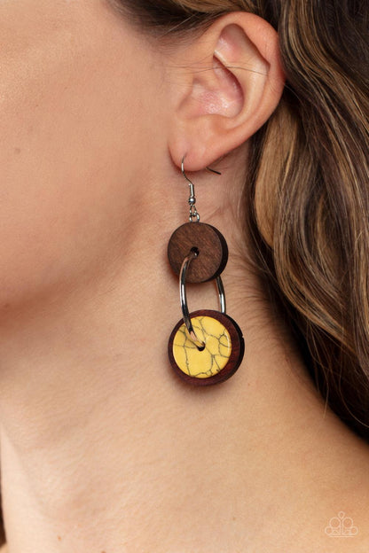 Artisanal Aesthetic Yellow Earrings - Jewelry by Bretta