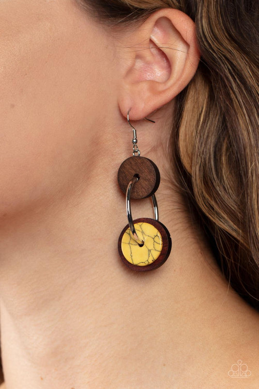 Artisanal Aesthetic Yellow Earrings - Jewelry by Bretta