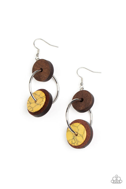 Artisanal Aesthetic Yellow Earrings - Jewelry by Bretta