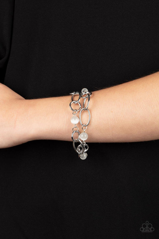 Delightfully Daydreamy White Bracelet - Jewelry by Bretta