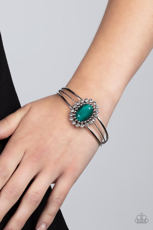 Prismatic Flower Patch Green Bracelets - Jewelry by Bretta