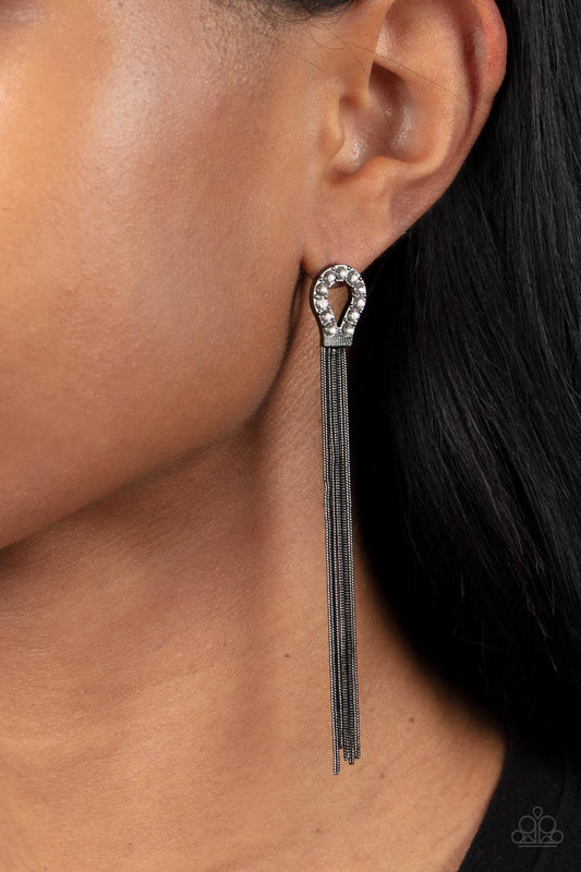 Dallas Debutante Black Earrings - Jewelry by Bretta