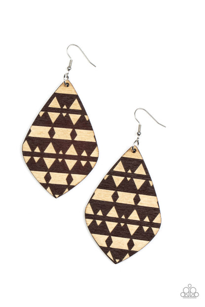 Zimbabwe Zoo Brown Earrings  - Jewelry by Bretta