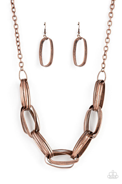 Fiercely Flexing Copper Necklace - Jewelry by Bretta