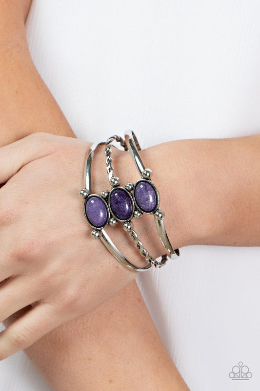 Extra Earthy Purple Bracelet - Jewelry by Bretta