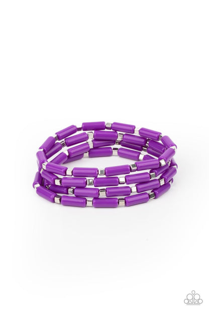 Radiantly Retro Purple Bracelets - Jewelry by Bretta