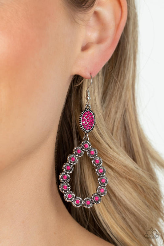 Farmhouse Fashion Show Pink Earrings - Jewelry by Bretta