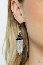 Pyramid SHEEN Black Earrings - Jewelry by Bretta