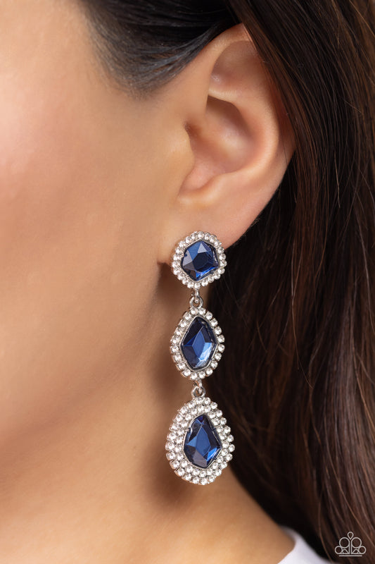 Prove Your ROYALTY Blue Earrings  - Jewelry by Bretta