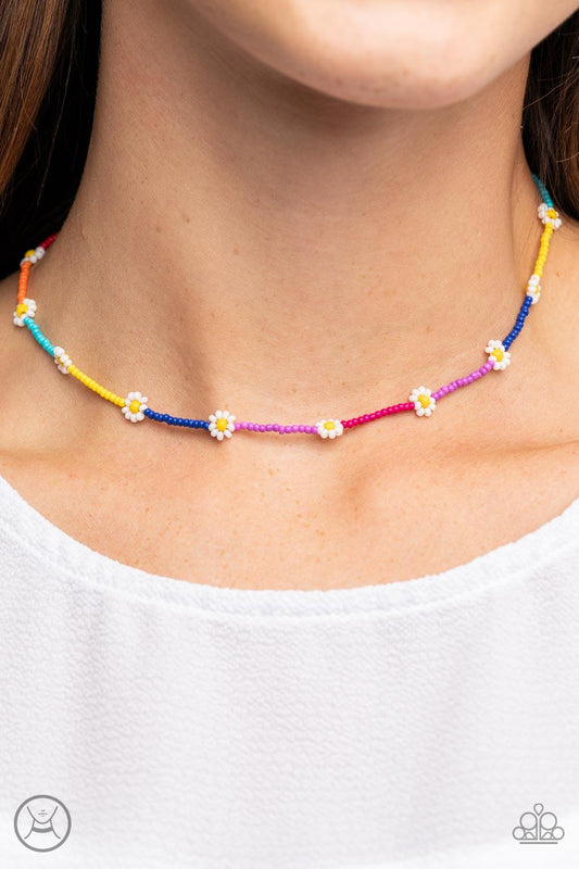 Colorfully Flower Child Multi Necklace - Jewelry by Bretta