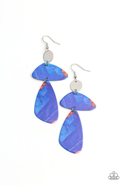 SWATCH Me Now Blue Earrings - Jewelry by Bretta