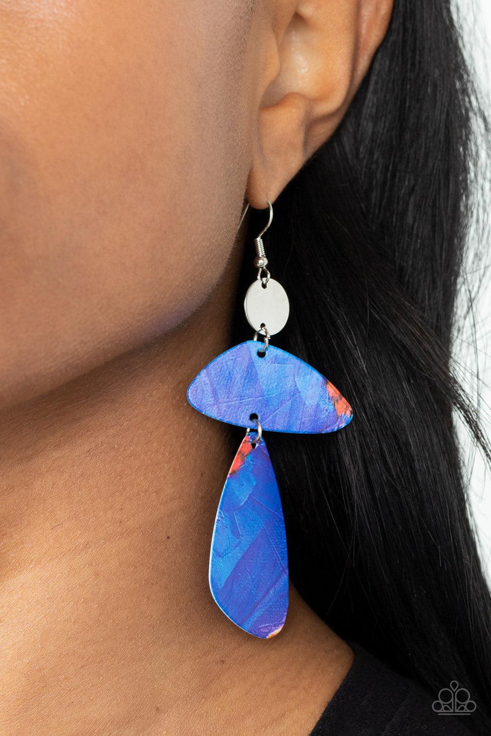 SWATCH Me Now Blue Earrings - Jewelry by Bretta